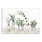 Glass Pots With Plants 36" x 24" Canvas Wall Art